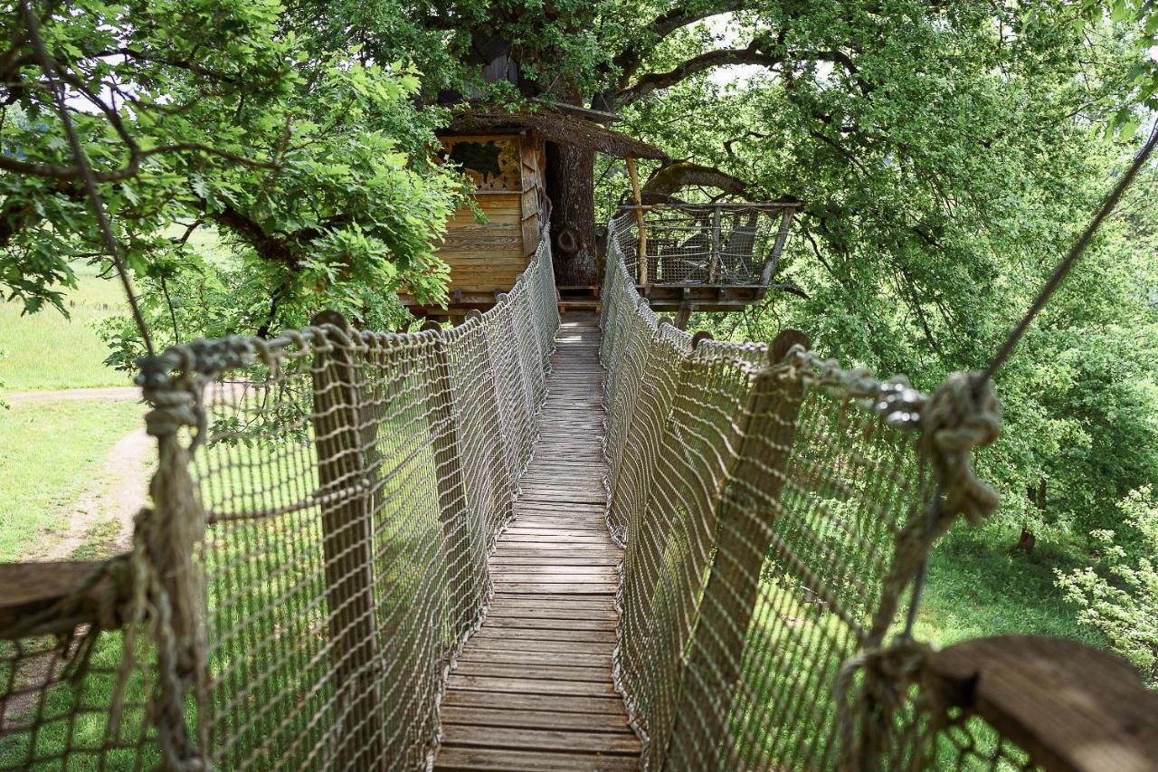 Cabane Perchée dans les Arbres Saint-Hilaire-en-Morvan Esterno foto