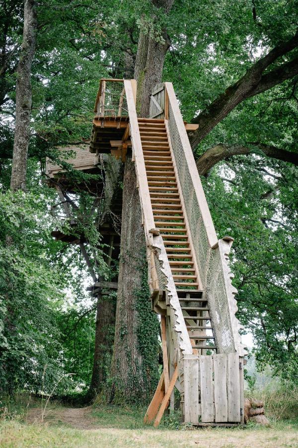 Cabane Perchée dans les Arbres Saint-Hilaire-en-Morvan Esterno foto